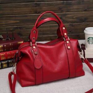 Women's Cowhide Real Leather Handbag / Shoulder Bag Retro Rivet Fashion Design