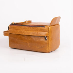 Real Leather Toiletry Bag: Multi-Functional Storage for Travel and Home