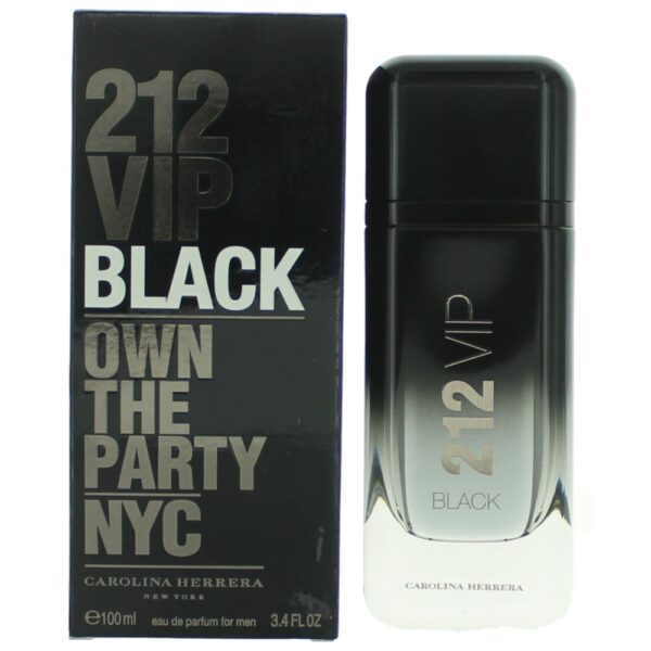 212 VIP Black by Carolina Herrera 3.4 oz Eau De Parfum Spray for Men