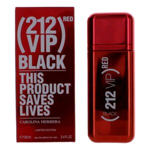 212 VIP Black RED Limited Edition By Carolina Herrera 3.4oz Eau De Parfum Spray men