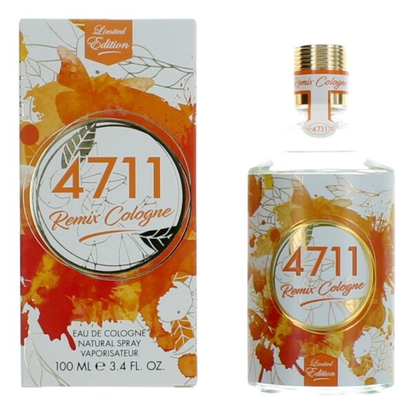 4711 Remix Orange Cologne by Muelhens 3.4 oz Eau De Cologne Spray for Unisex