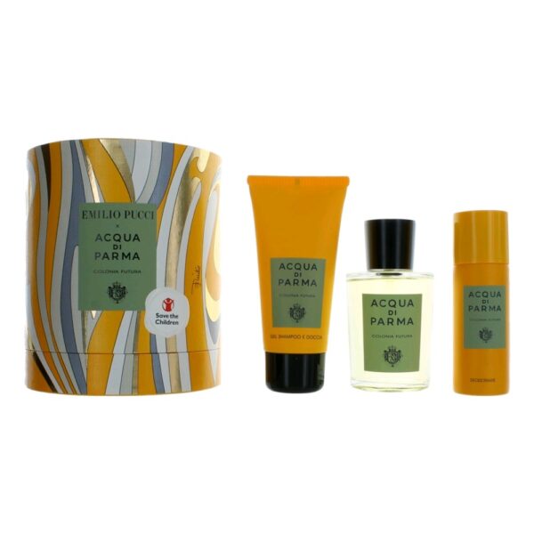 Acqua Di Parma x Emilio Pucci Colonia Futura by Acqua Di Parma 3 Piece Gift Set for Unisex