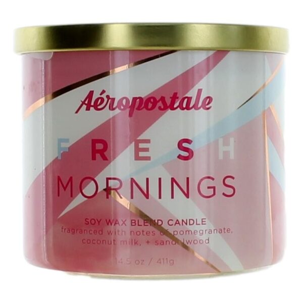 Aeropostale 14.5 oz Soy Wax Blend 3 Wick Candle- Fresh Mornings By Aeropostale