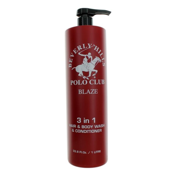 BHPC Blaze By Beverly Hills Polo Club 33.8oz 3-in-1 Hair & Body Wash & Conditioner men