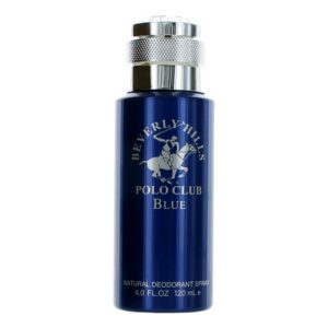 BHPC Blue By Beverly Hills Polo Club 4 oz Natural Deodorant Spray men