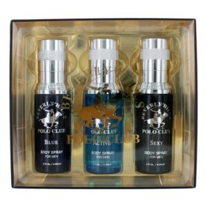 BHPC Body Spray Collection by Beverly Hills Polo Club 3 Piece Set for Men (Sexy