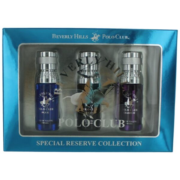 BHPC Special Reserve Collection By Beverly Hills Polo Club 3 Piece Mini Set men (Blue