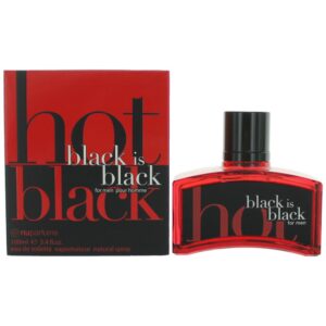 Black Is Black Hot By nuparfums 3.4 oz EDT Spray for Men