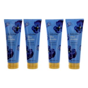 Blue Denim By Bodycology 4 Pack 8 oz Moisturizing Body Cream women