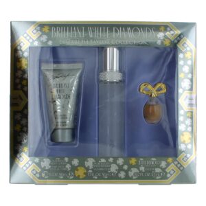 Brilliant White Diamonds By Elizabeth Taylor 3 Piece Gift Set women