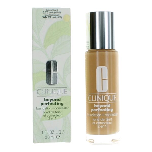 Clinique Beyond Perfecting By Clinique 1 oz Foundation + Concealer- WN 24 Cork