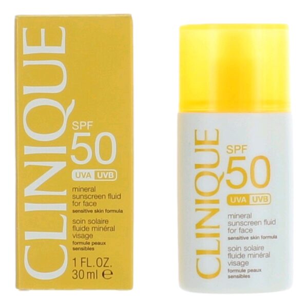 Clinique By Clinique 1oz Mineral Sunscreen Fluid For Face Spf 50 Sensitive Skin Formula