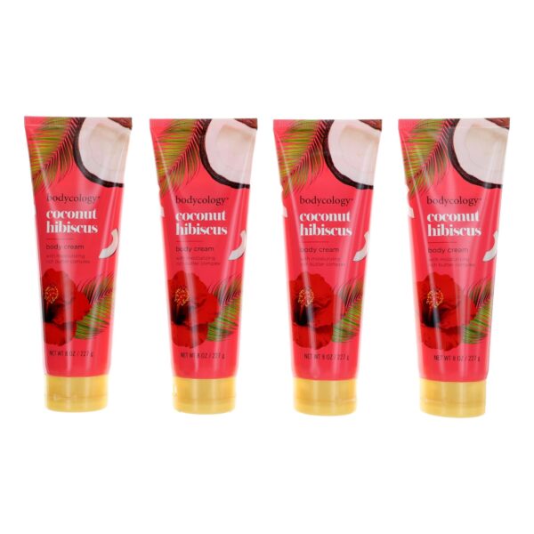 Coconut Hibiscus By Bodycology 4 Pack 8oz Moisturizing Body Cream women