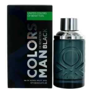 Colors De Benetton Man Black By Benetton 3.4 oz Eau De Toilette Spray for Men