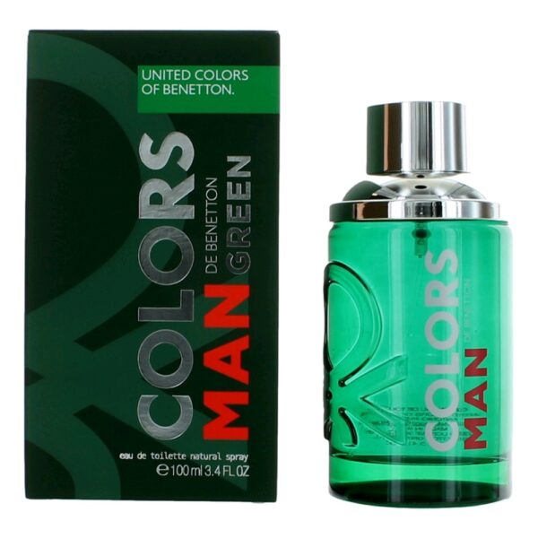 Colors De Benetton Man Green By Benetton 3.4 oz EDT Spray for Men