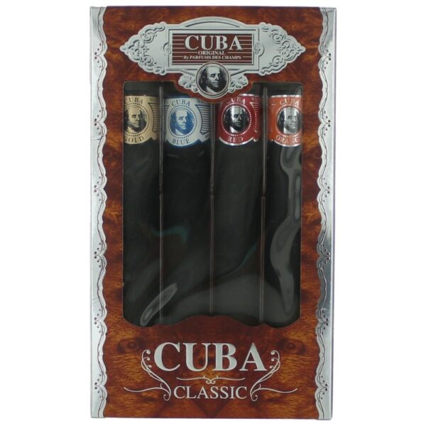 Cuba Classic by Cuba 4 Piece Gift Set for Men with Orange