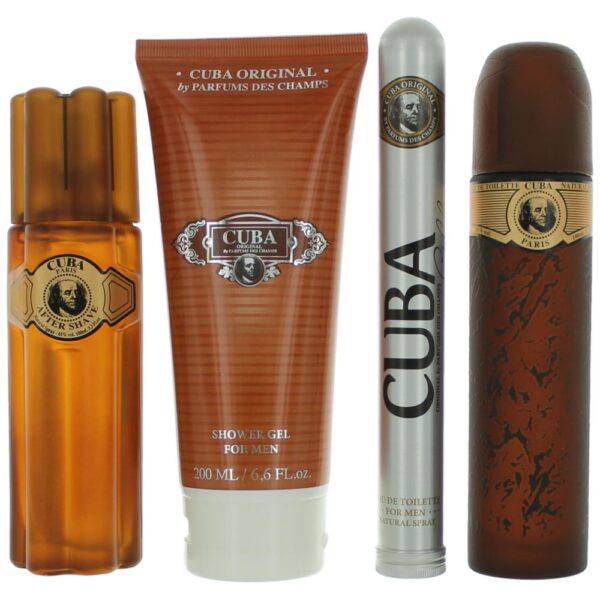 Cuba Gold by Cuba 4 Piece Gift Set for Men