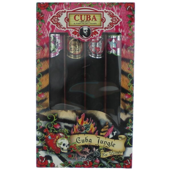 Cuba Original By Cuba 4 Piece Gift Set for Women (Jungle)