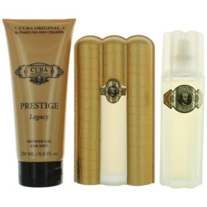 Cuba Prestige Legacy By Cuba 3 Piece Gift Set for Men