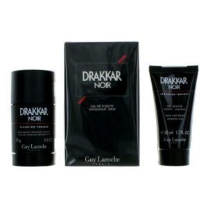 Drakkar Noir By Guy Laroche 3 Piece Gift Set for Men