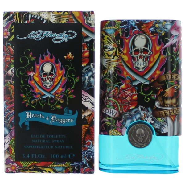 Ed Hardy Hearts & Daggers By Christian Audigier 3.4 oz EDT Spray men