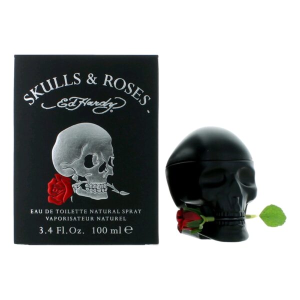 Ed Hardy Skulls and Roses By Ed Hardy 3.4 oz EDT Spray for Men