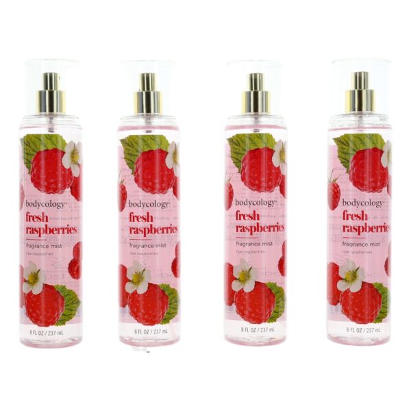 Fresh Raspberries By Bodycology 4 Pack 8 oz Fragrance Mist for Women