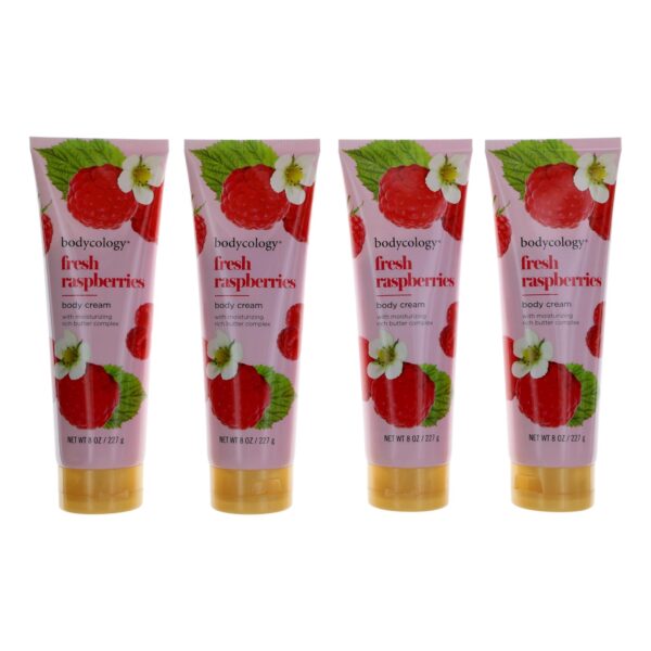 Fresh Raspberries By Bodycology 4 Pack 8oz Moisturizing Body Cream women