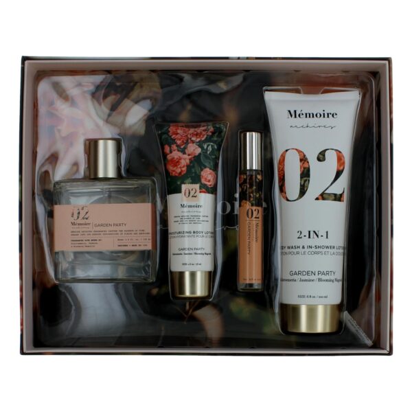 Garden Party by Memoire Archives 4 Piece Gift Set for Unisex