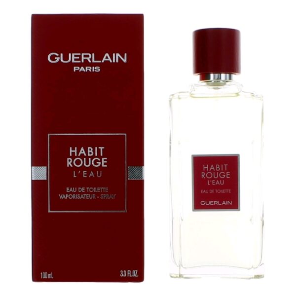 Habit Rouge L'eau By Guerlain 3.3 oz EDT Spray for Men