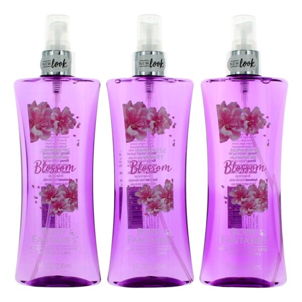 Japanese Cherry Blossom By Parfums De Coeur 3 Pack 8oz Fragrance Body Spray women