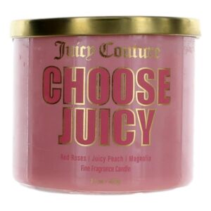 Juicy Couture 14.5 oz Soy Wax Blend 3 Wick Candle- Choose Juicy By Juicy Couture