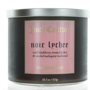 Juicy Couture 14.5 oz Soy Wax Blend 3 Wick Candle - Noir Lychee