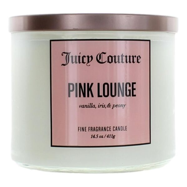 Juicy Couture 14.5 oz Soy Wax Blend 3 Wick Candle- Pink Lounge By Juicy Couture