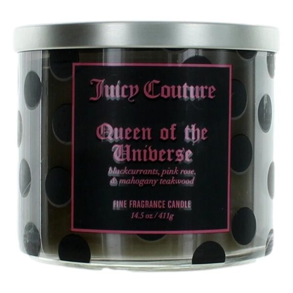 Juicy Couture 14.5 oz Soy Wax Blend 3 Wick Candle- Queen Of The Universe By Juicy Couture