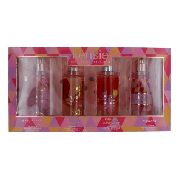 Kensie By Kensie 4 Piece Body Mist Gift Set Variety for Women