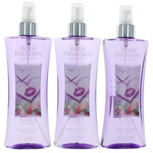 Kissing In The Rain by Body Fantasies 3 Pack 8 oz Fragrance Body Spray for Women