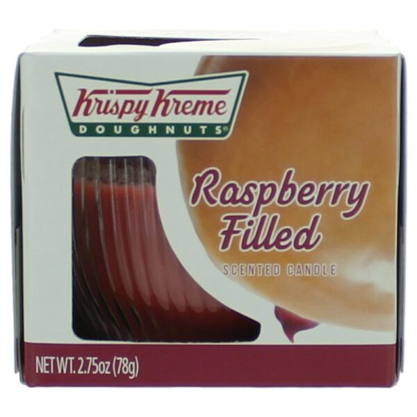 Krispy Kreme Scented Candle 2.75 oz Jar - Raspberry Filled By Krispy Kreme