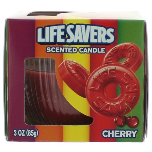 Life Savers Scented Candle 3 oz Jar - Cherry By Life Savers