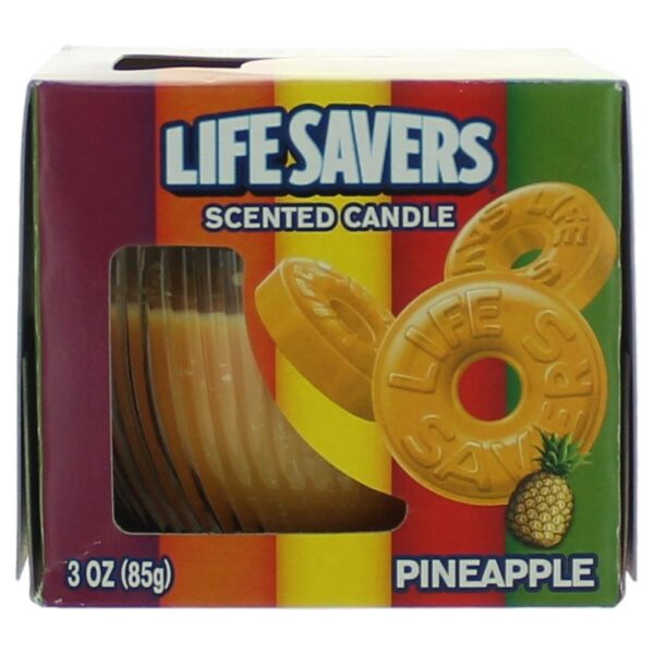 Life Savers Scented Candle 3 oz Jar - Pineapple By Life Savers