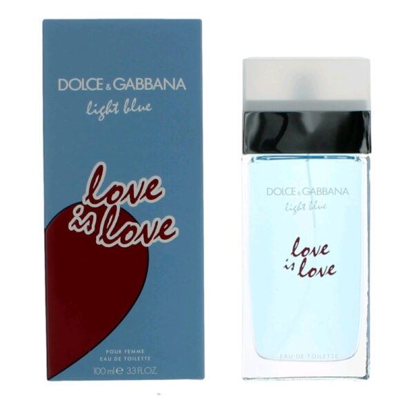 Light Blue Love is Love By Dolce & Gabbana 3.4 oz EDT Spray for Women