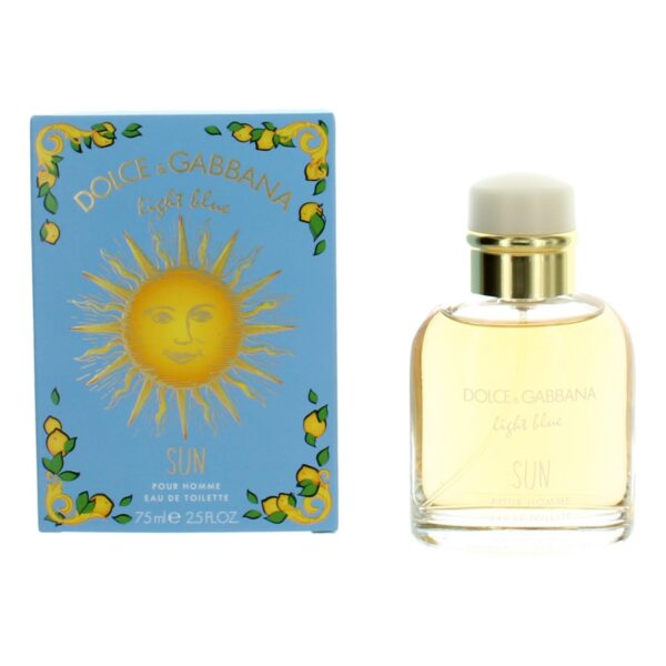 Light Blue Sun By Dolce & Gabbana 2.5 oz EDT Spray for Men