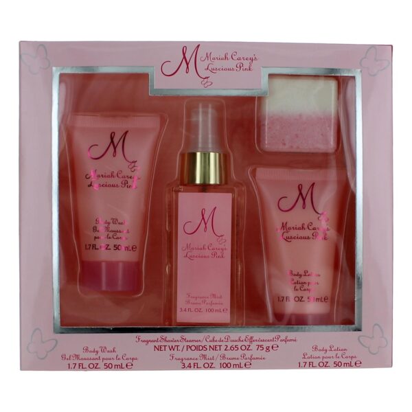 M Luscious Pink By Mariah Carey 4 Piece Gift Set