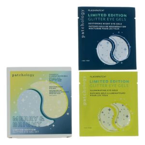 Merry & Bright Glitter Eye Patch by Patchology 6 Pack Eye Patches