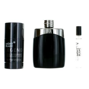 Mont Blanc Legend By Mont Blanc 3 Piece Gift Set for Men