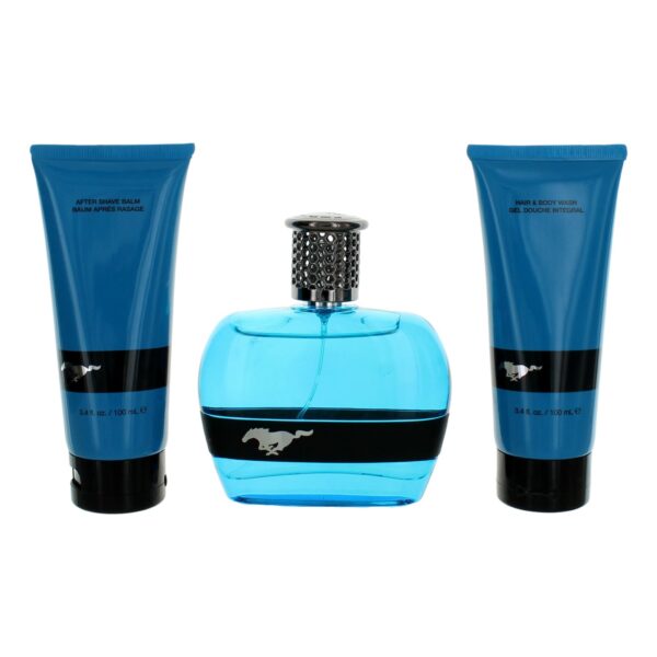 Mustang Blue By Mustang 3 Piece Gift Set for Men