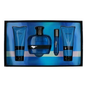 Mustang Blue By Mustang 4 Piece Gift Set for Men