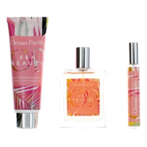 OP Sea Beauty By Ocean Pacific 3 Piece Gift Set for Women