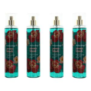 Peony Blush By Bodycology 4 Pack 8 oz Fragrance Mist for Women