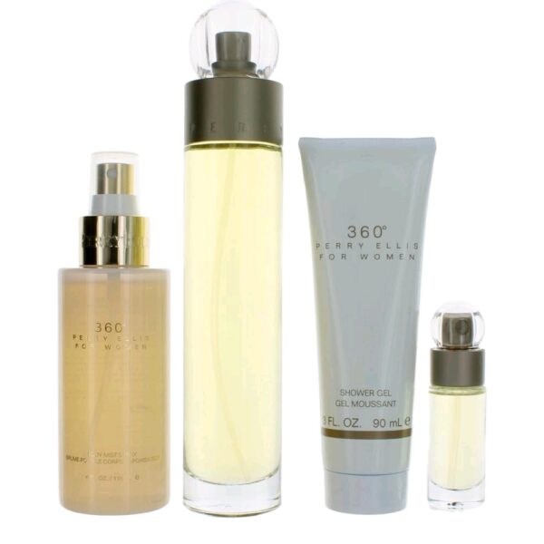 Perry Ellis 360 By Payot 4 Piece Gift Set for Women